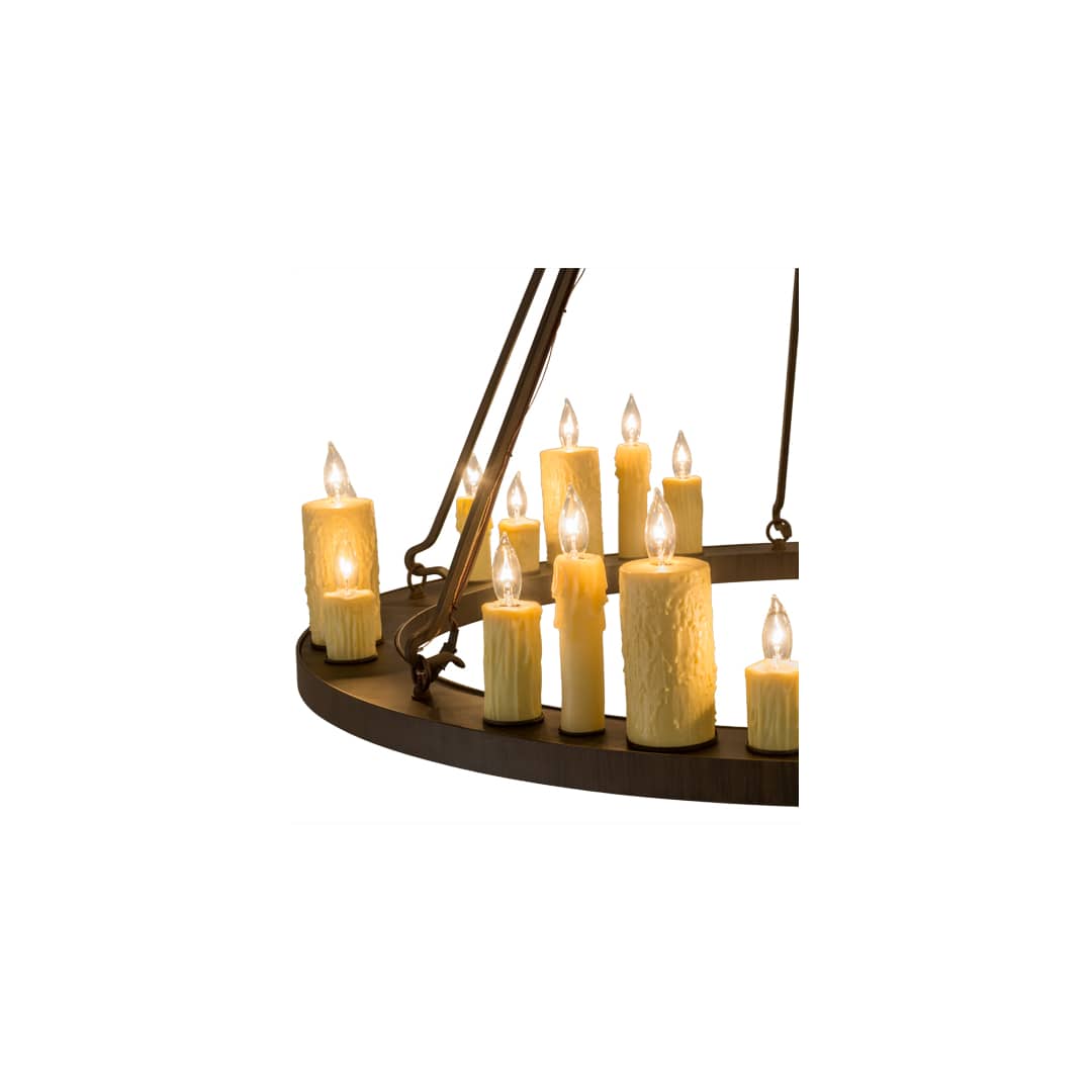 Deina 24 Light 49" Wide Taper Candle Ring Chandelier