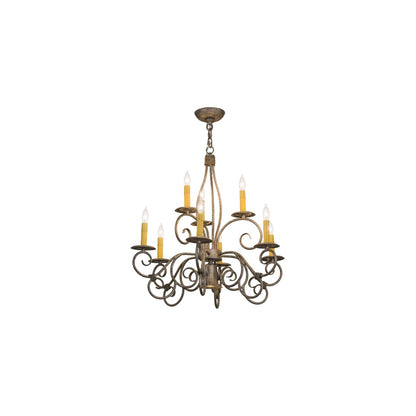 Grace 10 Light 26" Wide Taper Candle Style Chandelier