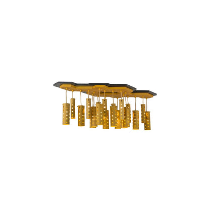 Emmentaler 25 Light 28" Wide Abstract Multi Light Pendant