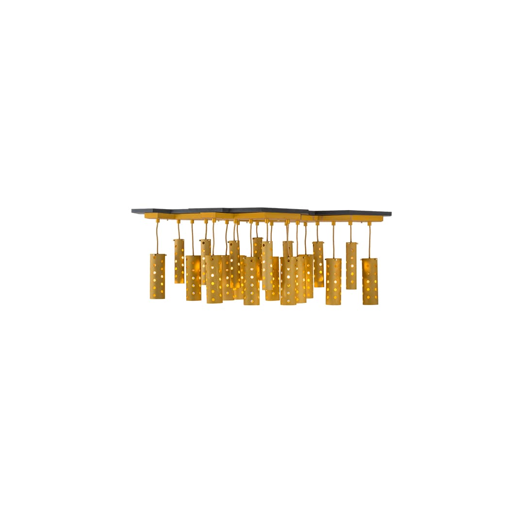 Emmentaler 25 Light 28" Wide Abstract Multi Light Pendant