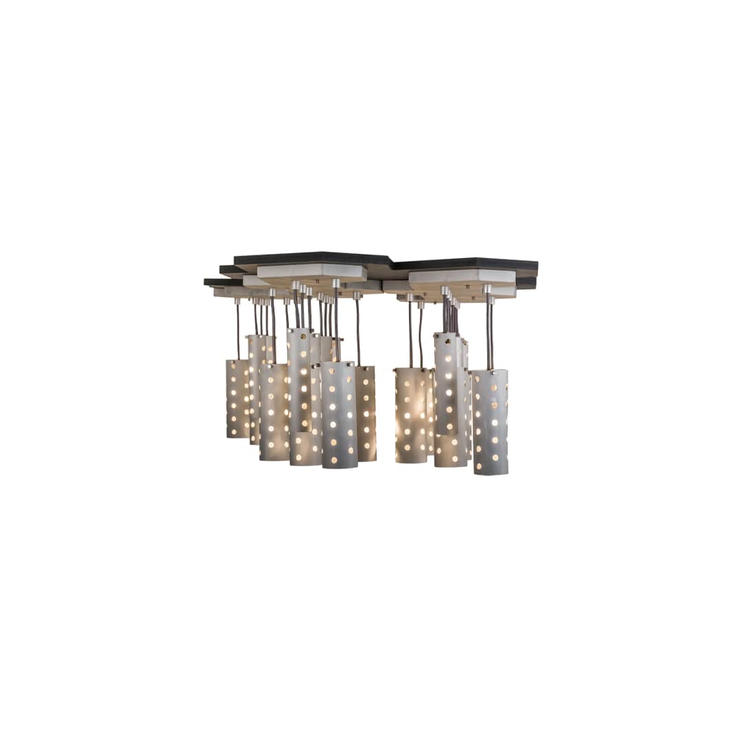 Emmentaler 25 Light 39" Wide Abstract Multi Light Pendant