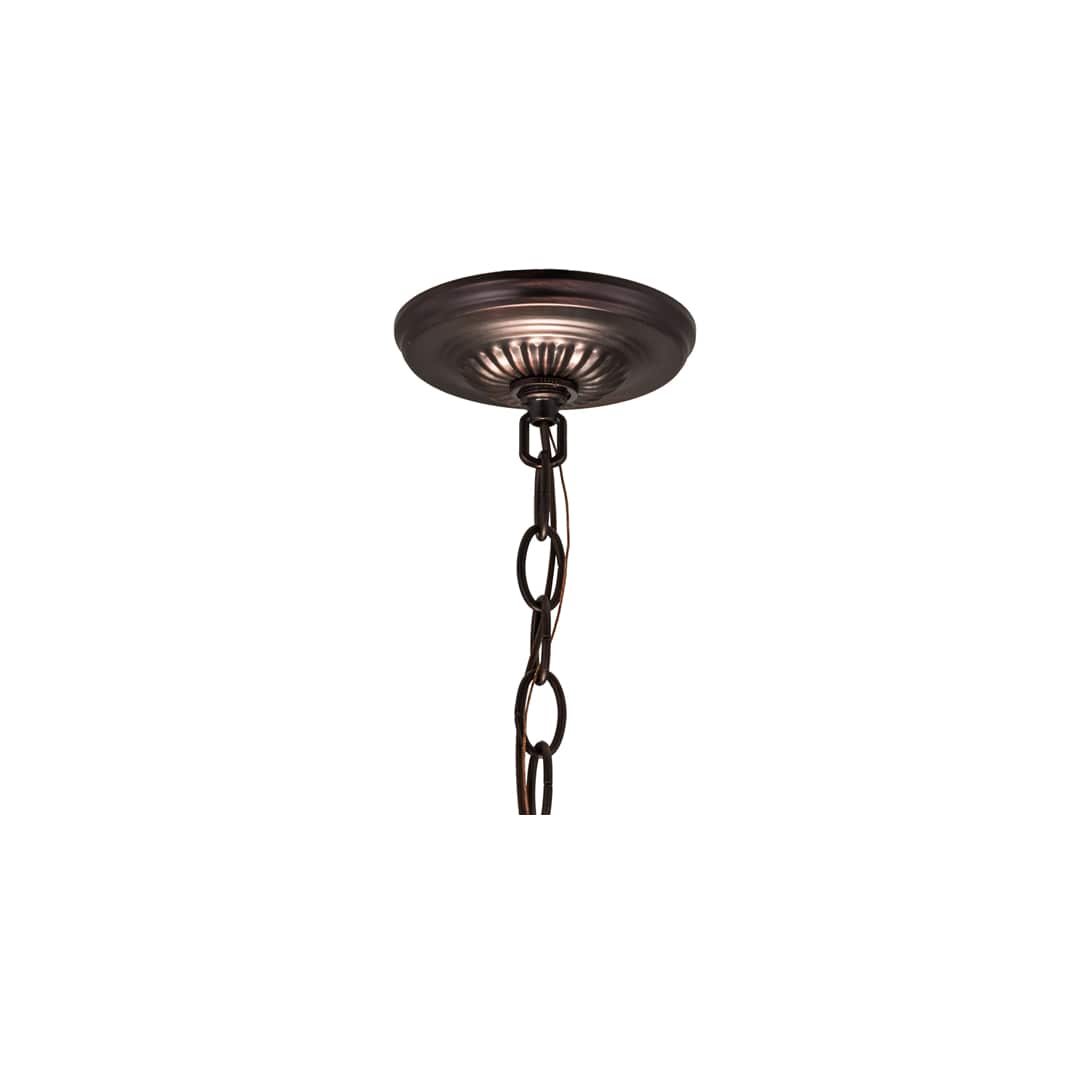 Tiffany Lotus Leaf 3 Light 24" Wide Pendant