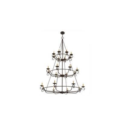 Estrella 24 Light 60" Wide Taper Candle Style Chandelier