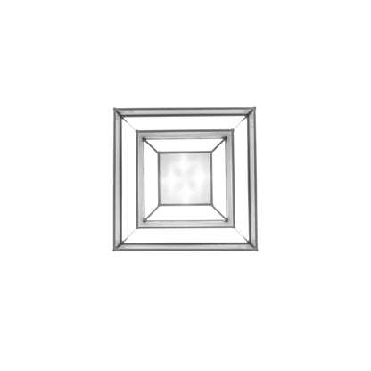 Quadrato Umador 4 Light 51" Wide Semi-Flush Square Ceiling Fixture - Nickel Finish