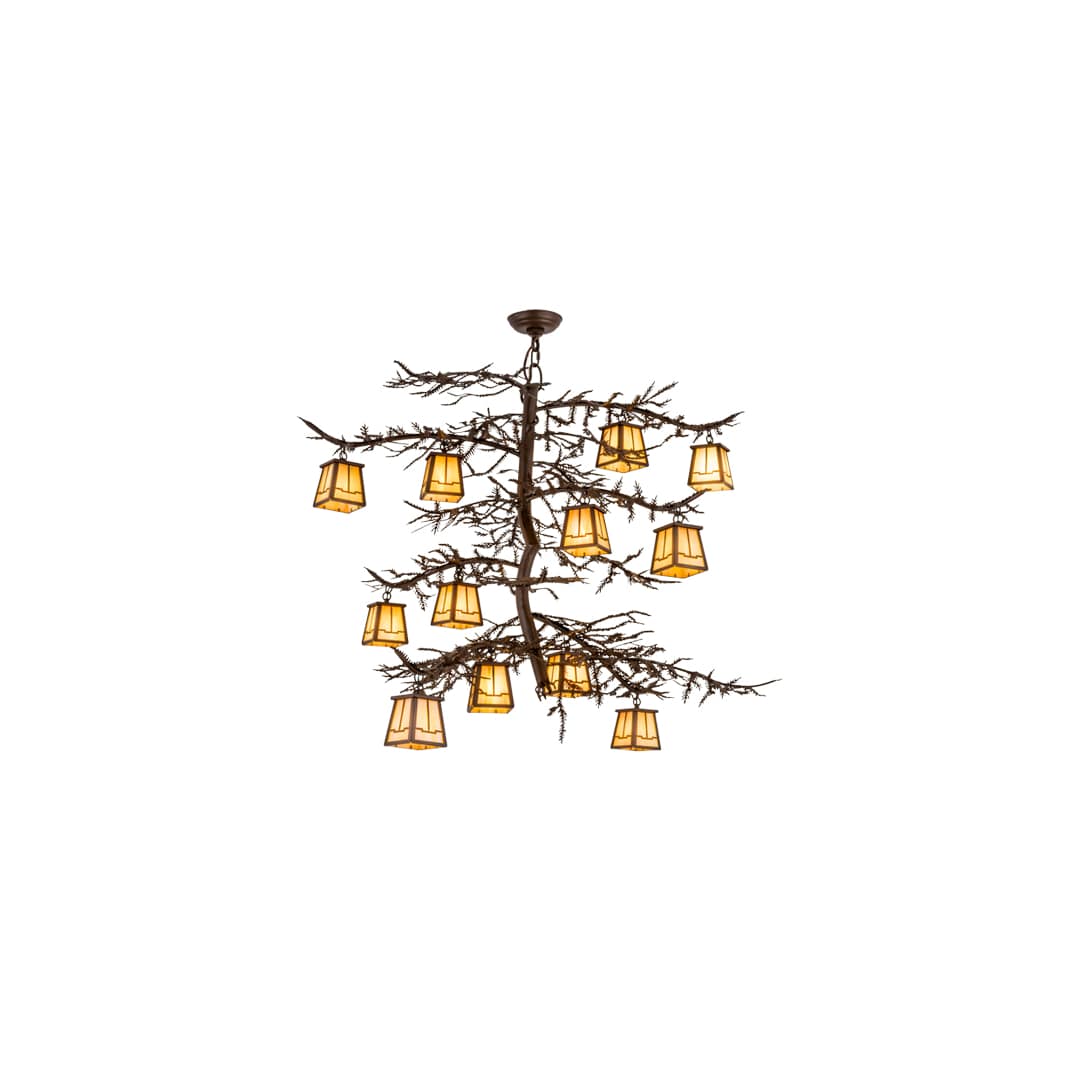 Pine Branch Valley View 12 Light 48" Wide Chandelier