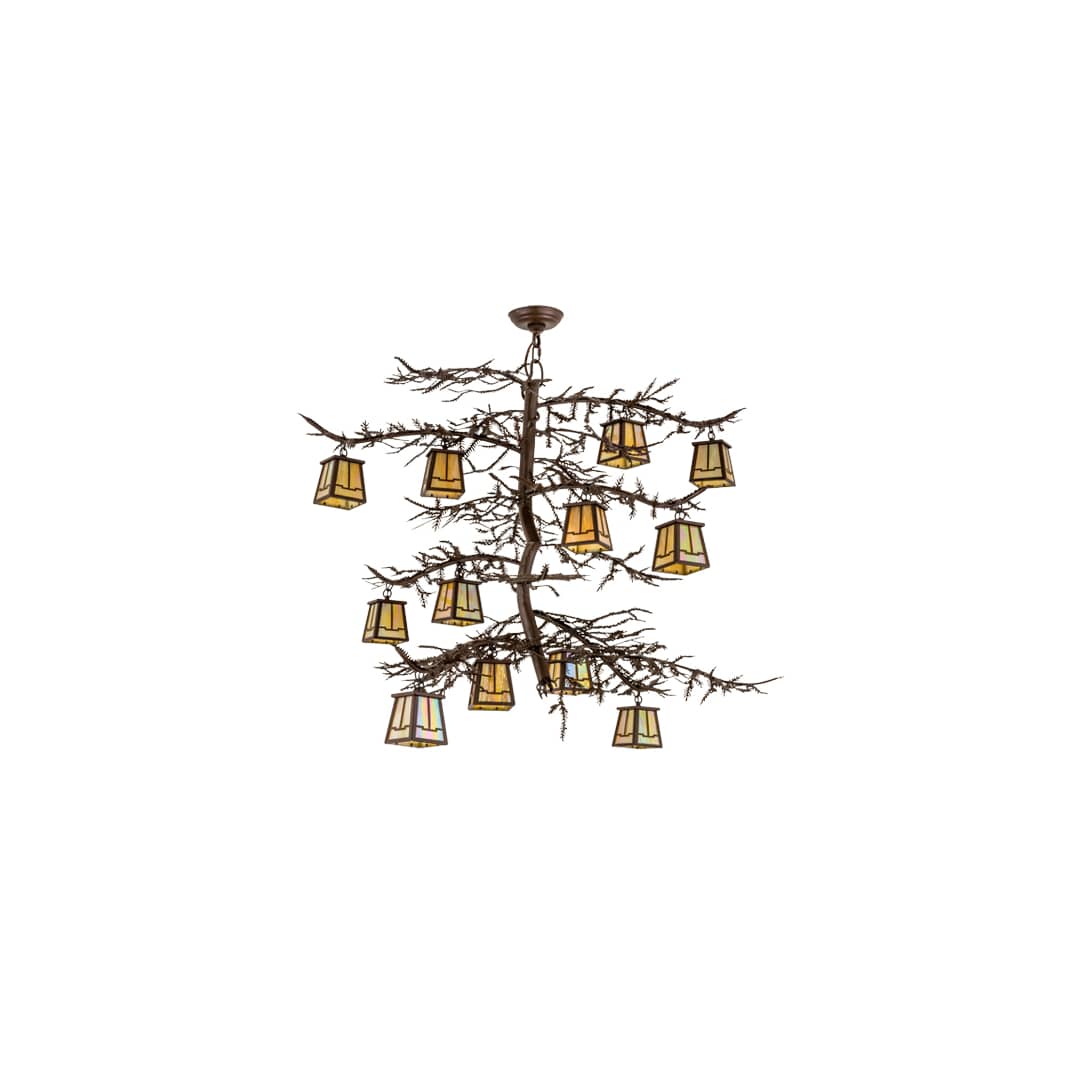 Pine Branch Valley View 12 Light 48" Wide Chandelier