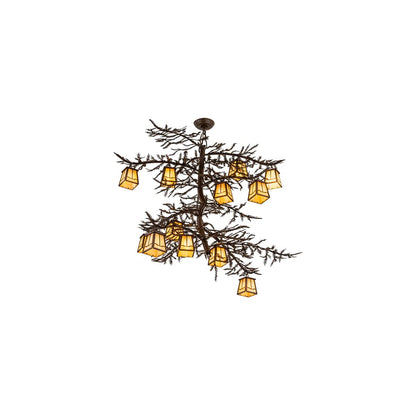 Pine Branch Valley View 12 Light 48" Wide Chandelier