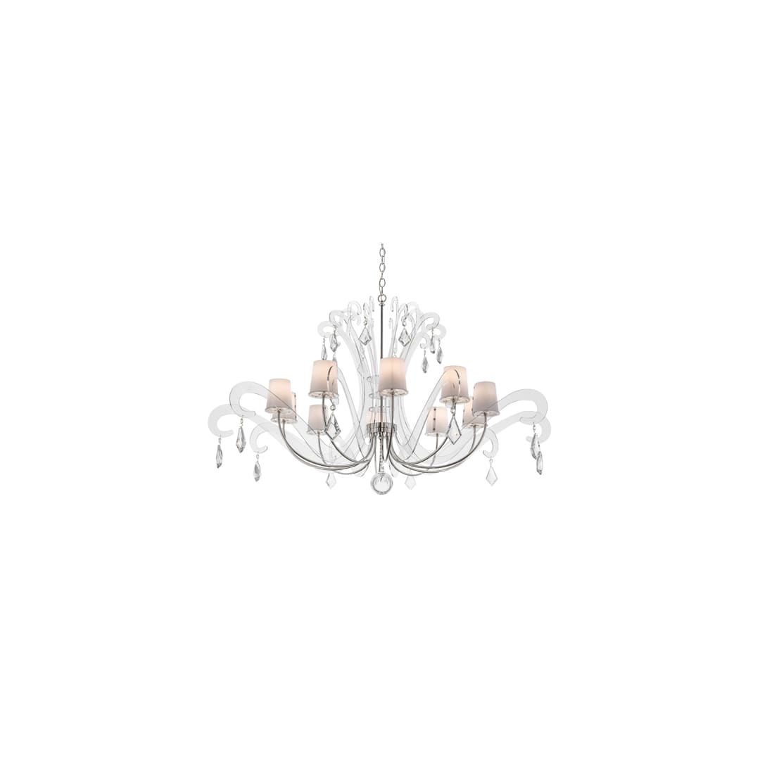 Lienz 10 Light 55" Wide Crystal Chandelier