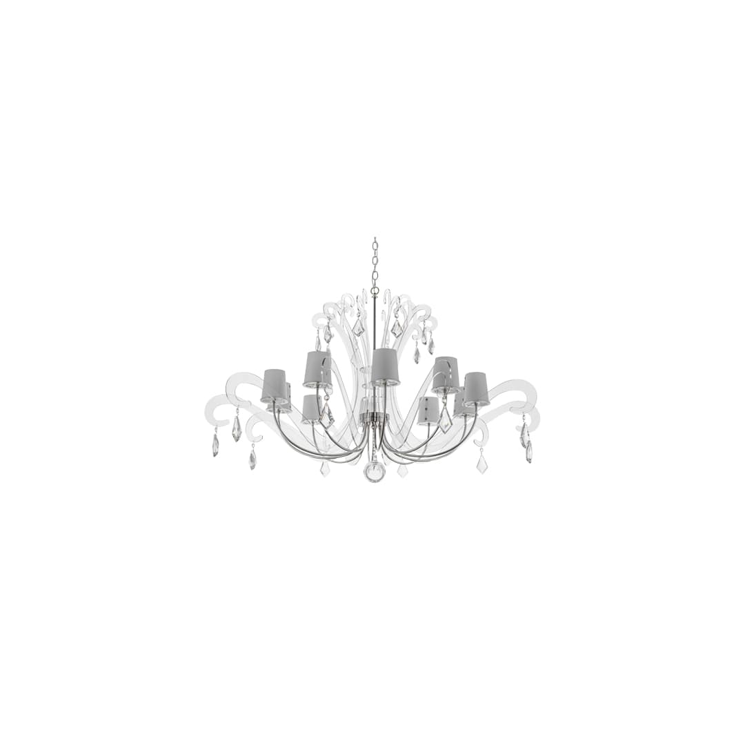Lienz 10 Light 55" Wide Crystal Chandelier