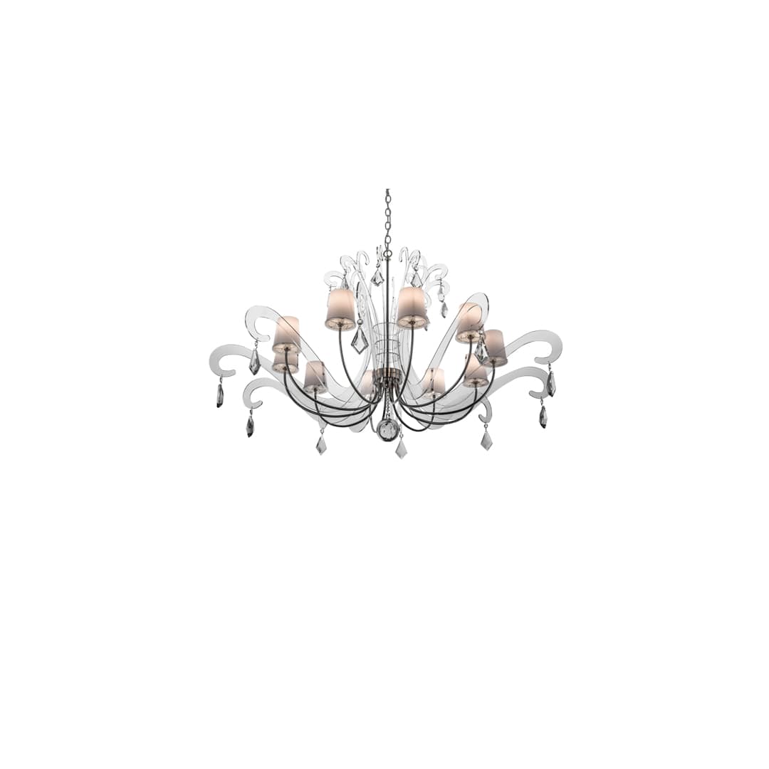 Lienz 10 Light 55" Wide Crystal Chandelier