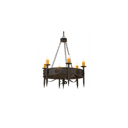 Calandra 6 Light 36" Wide Taper Candle Style Chandelier