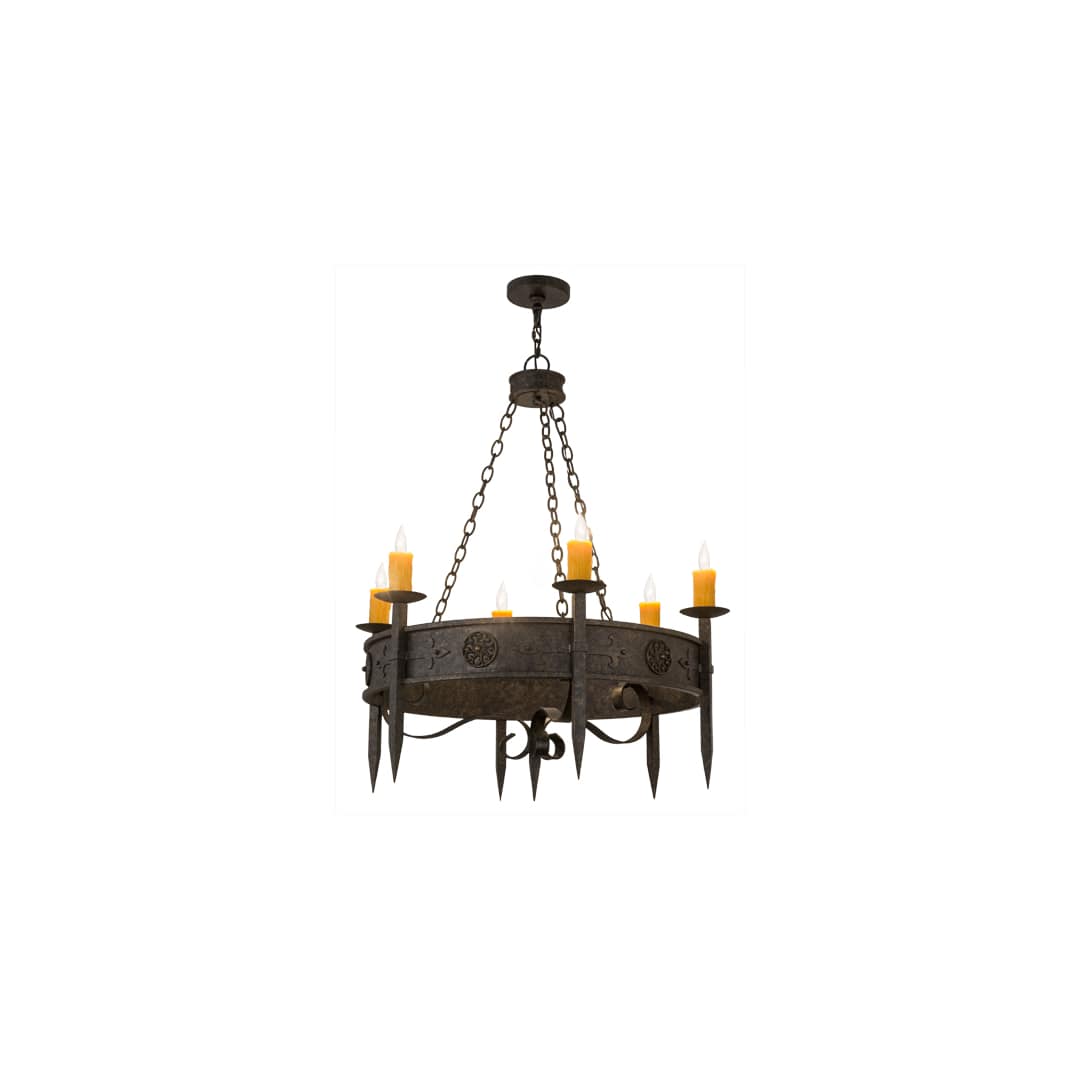 Calandra 6 Light 36" Wide Taper Candle Style Chandelier