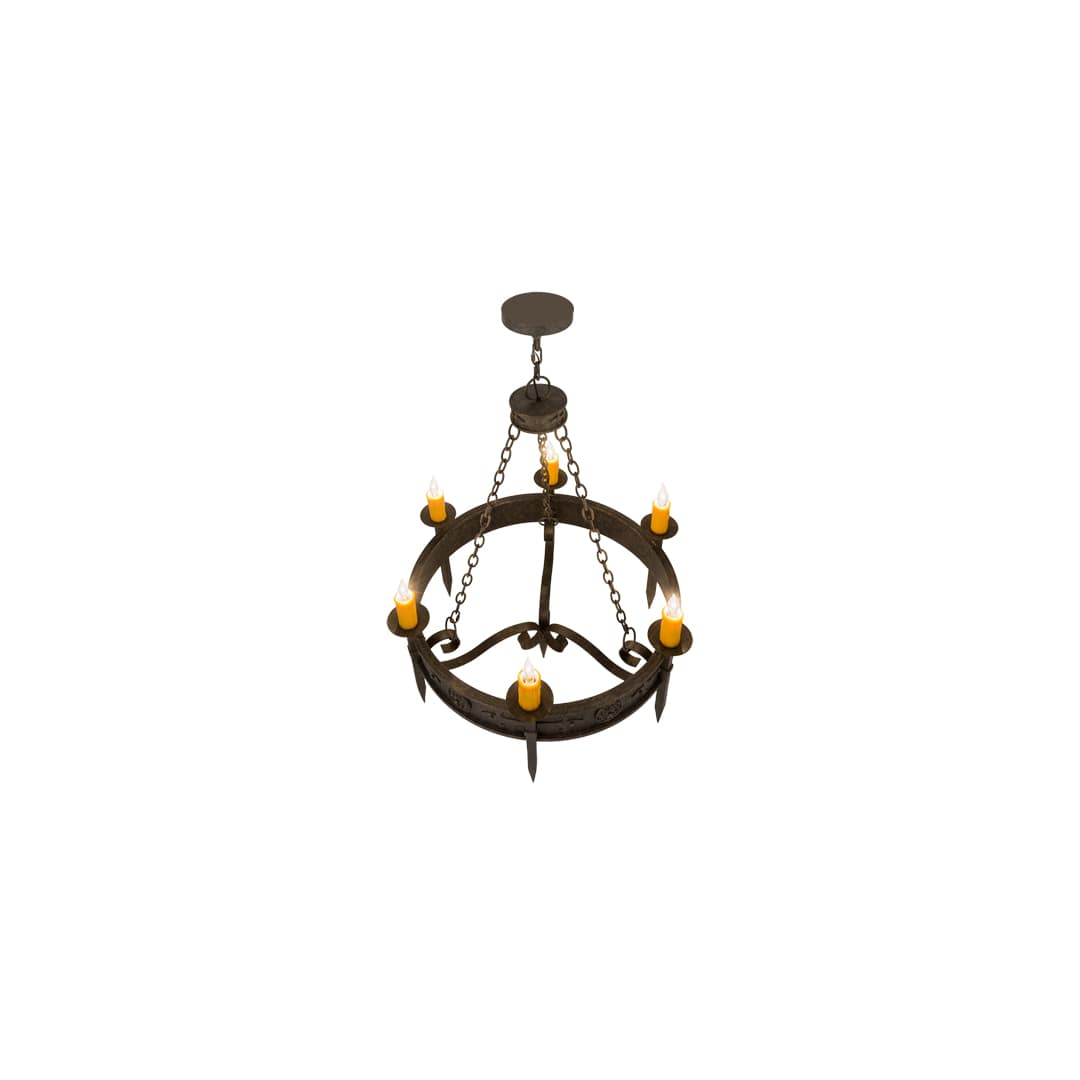 Calandra 6 Light 36" Wide Taper Candle Style Chandelier