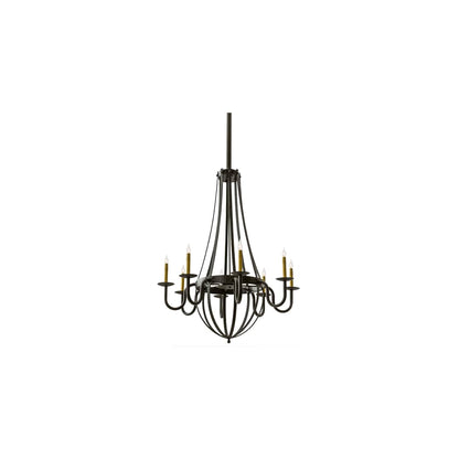 Barrel Stave Metallo 8 Light 38" Wide Taper Candle Style Chandelier