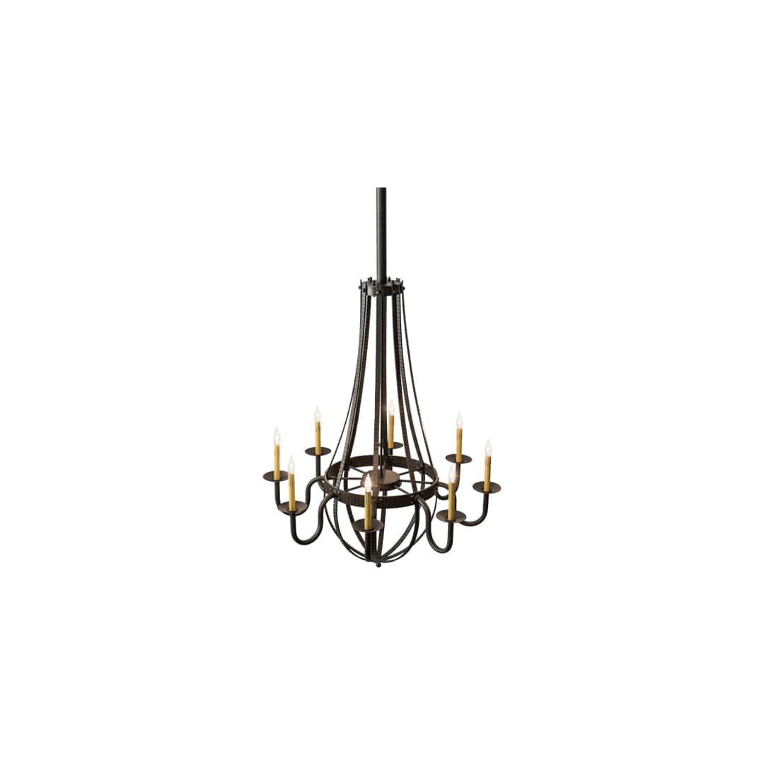 Barrel Stave Metallo 8 Light 38" Wide Taper Candle Style Chandelier