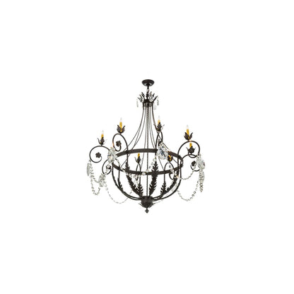 Antonia 8 Light 45" Wide Crystal Candle Style Chandelier
