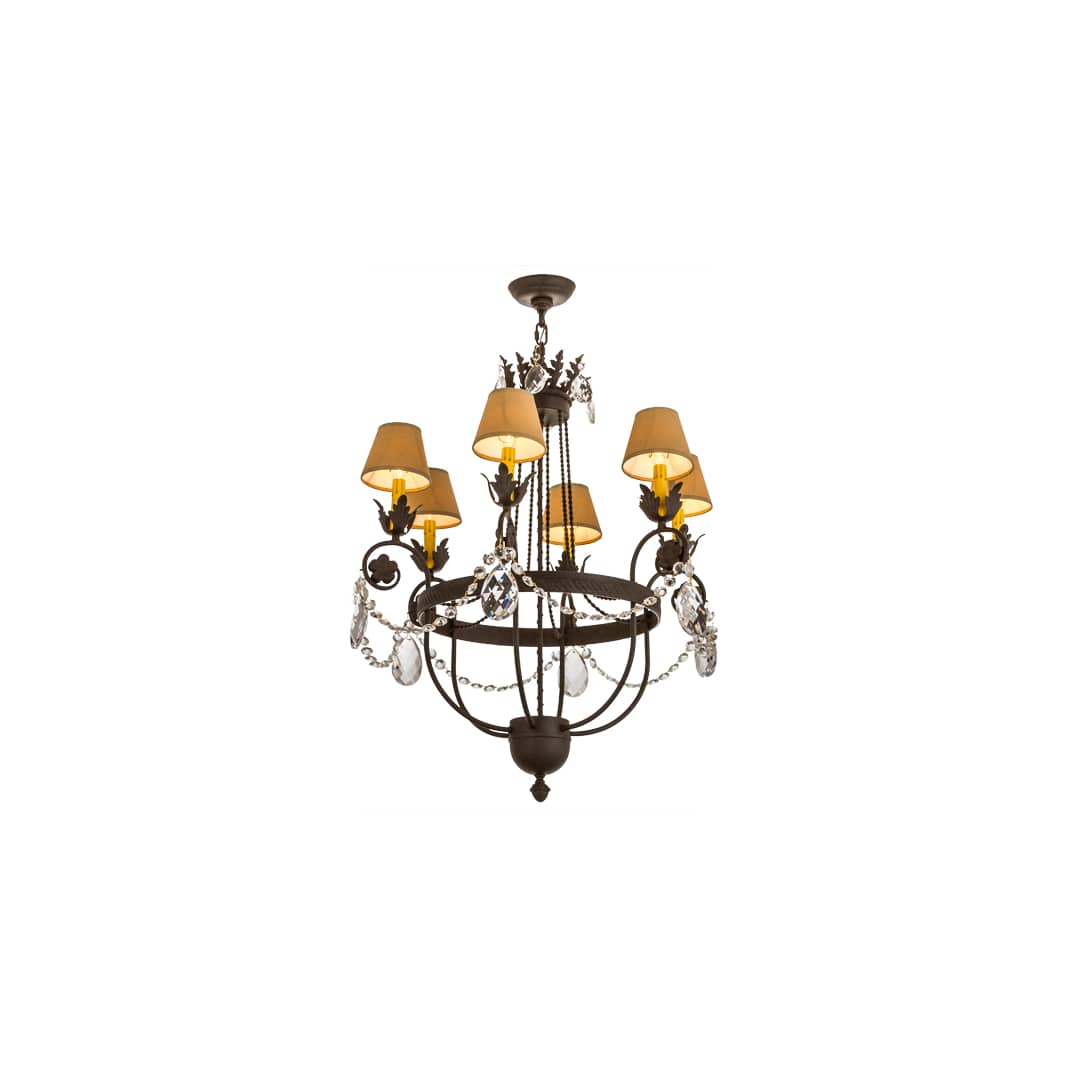 Antonia 6 Light 28" Wide Ring Chandelier