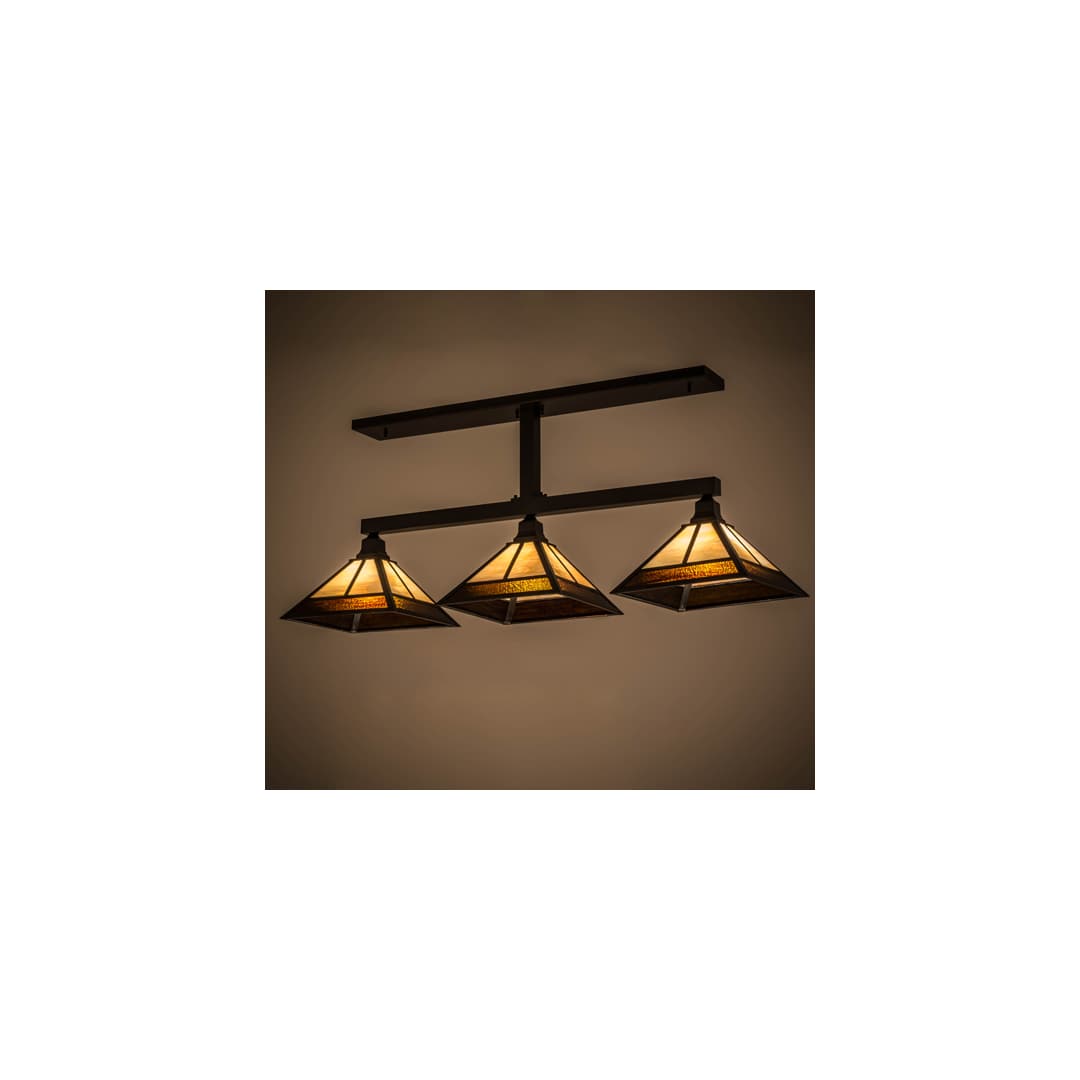 Mission 3 Light 13" Wide Linear Pendant