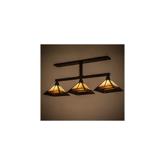 Mission 3 Light 13" Wide Linear Pendant