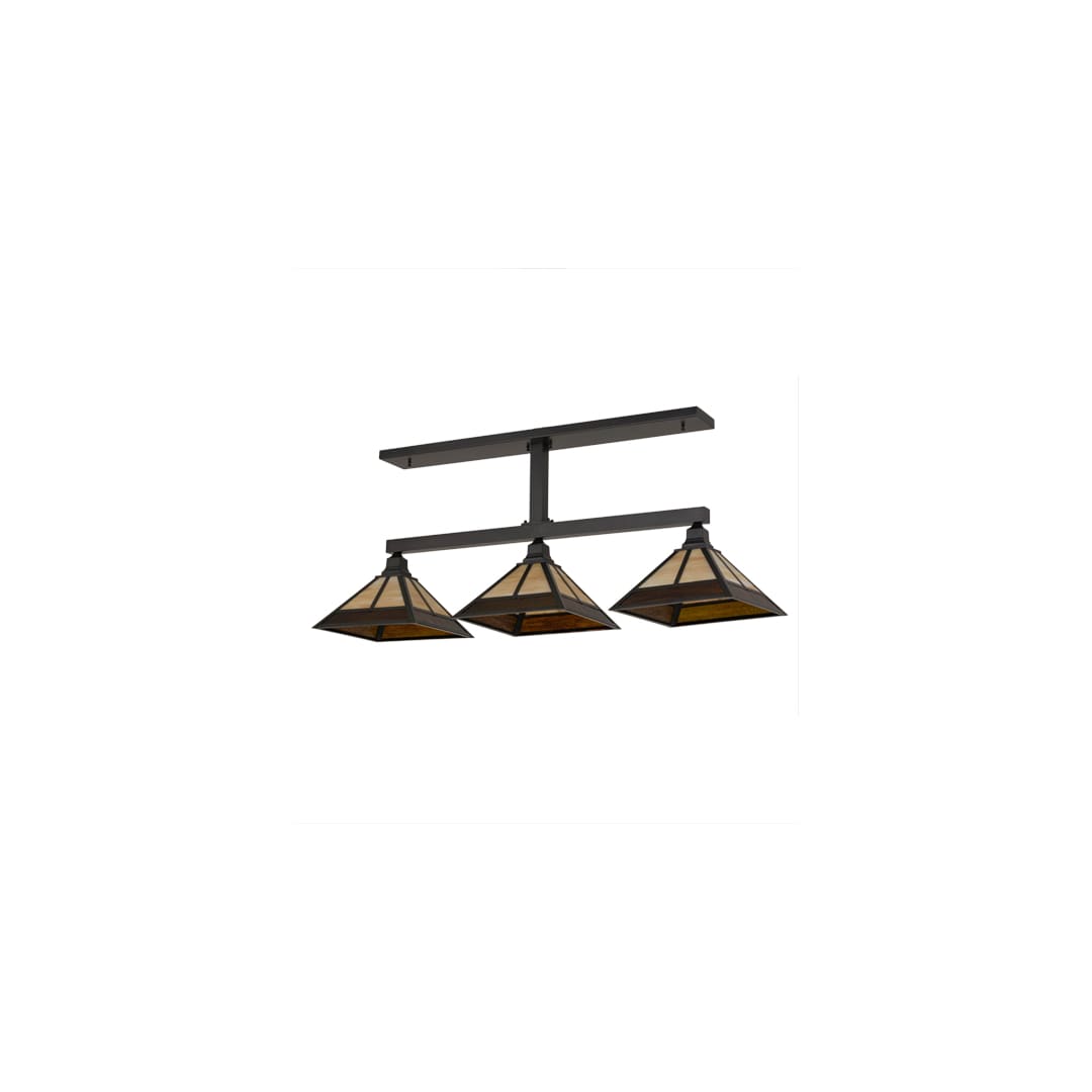 Mission 3 Light 13" Wide Linear Pendant