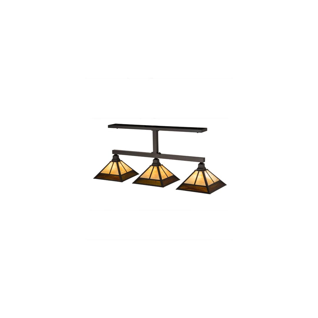 Mission 3 Light 13" Wide Linear Pendant