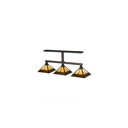 Mission 3 Light 13" Wide Linear Pendant