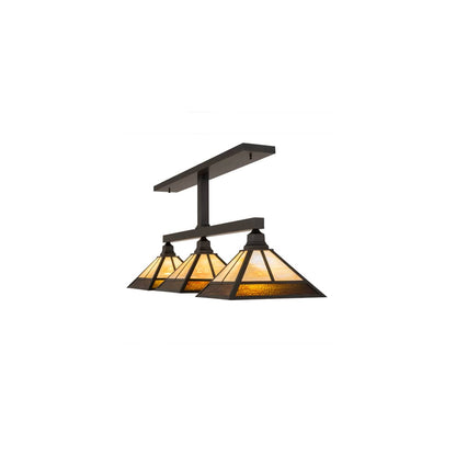 Mission 3 Light 13" Wide Linear Pendant