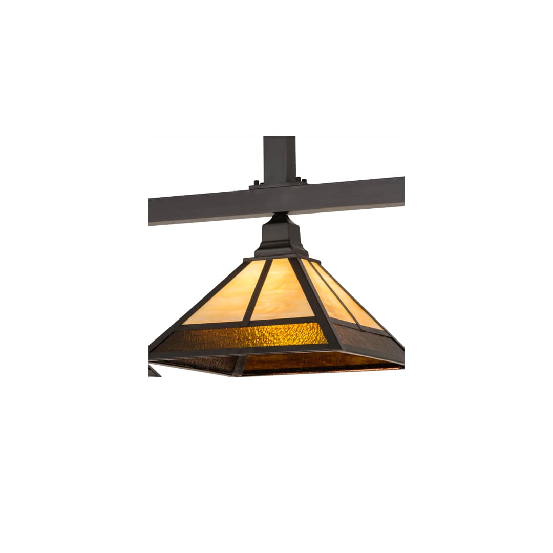 Mission 3 Light 13" Wide Linear Pendant