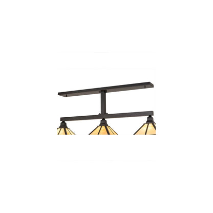 Mission 3 Light 13" Wide Linear Pendant