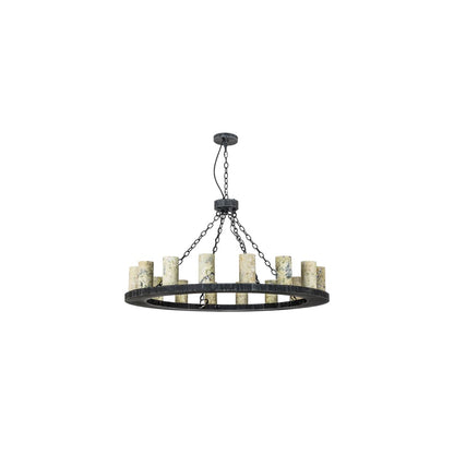 Loxley Jadestone 16 Light 48" Wide Ring Chandelier