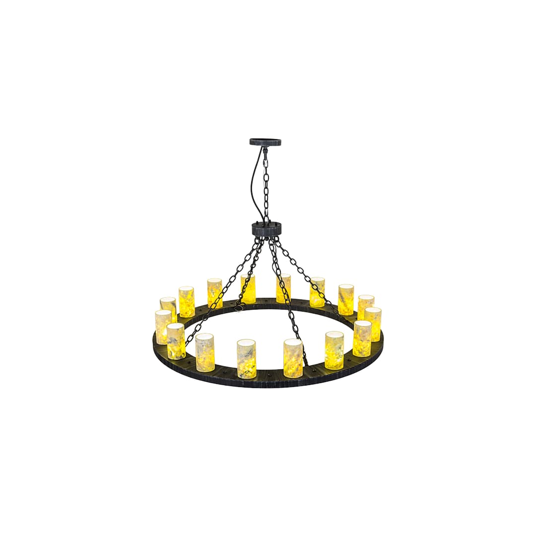 Loxley Jadestone 16 Light 48" Wide Ring Chandelier