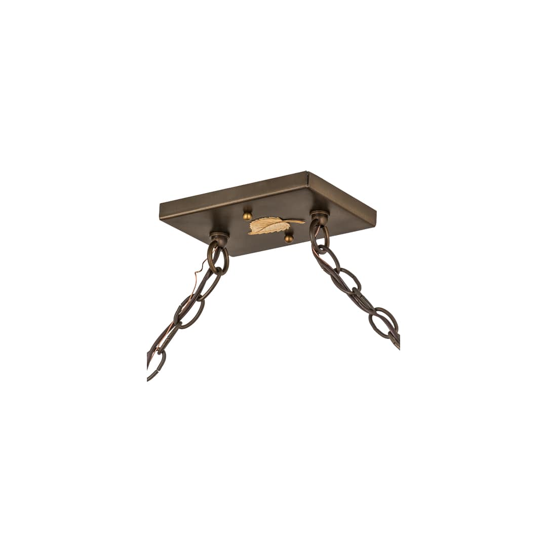 Ducks in Flight 12 Light 17" Wide Linear Pendant