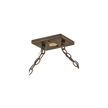 Ducks in Flight 12 Light 17" Wide Linear Pendant