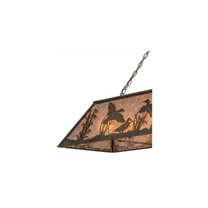 Ducks in Flight 12 Light 17" Wide Linear Pendant