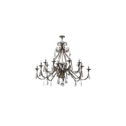 French Elegance 16 Light 60" Wide Crystal Candle Style Chandelier