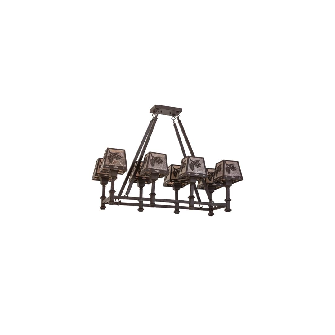 Balsam Pine 8 Light 18" Wide Linear Chandelier