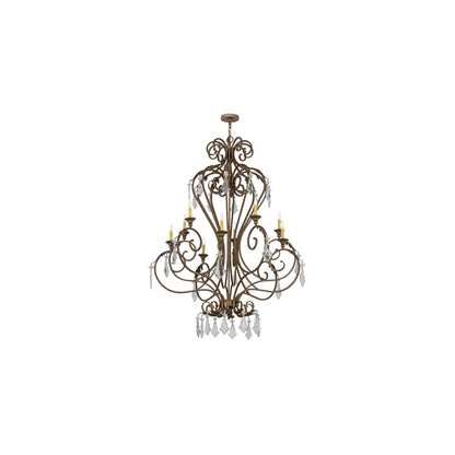 Josephine 10 Light 49" Wide Taper Candle Style Chandelier