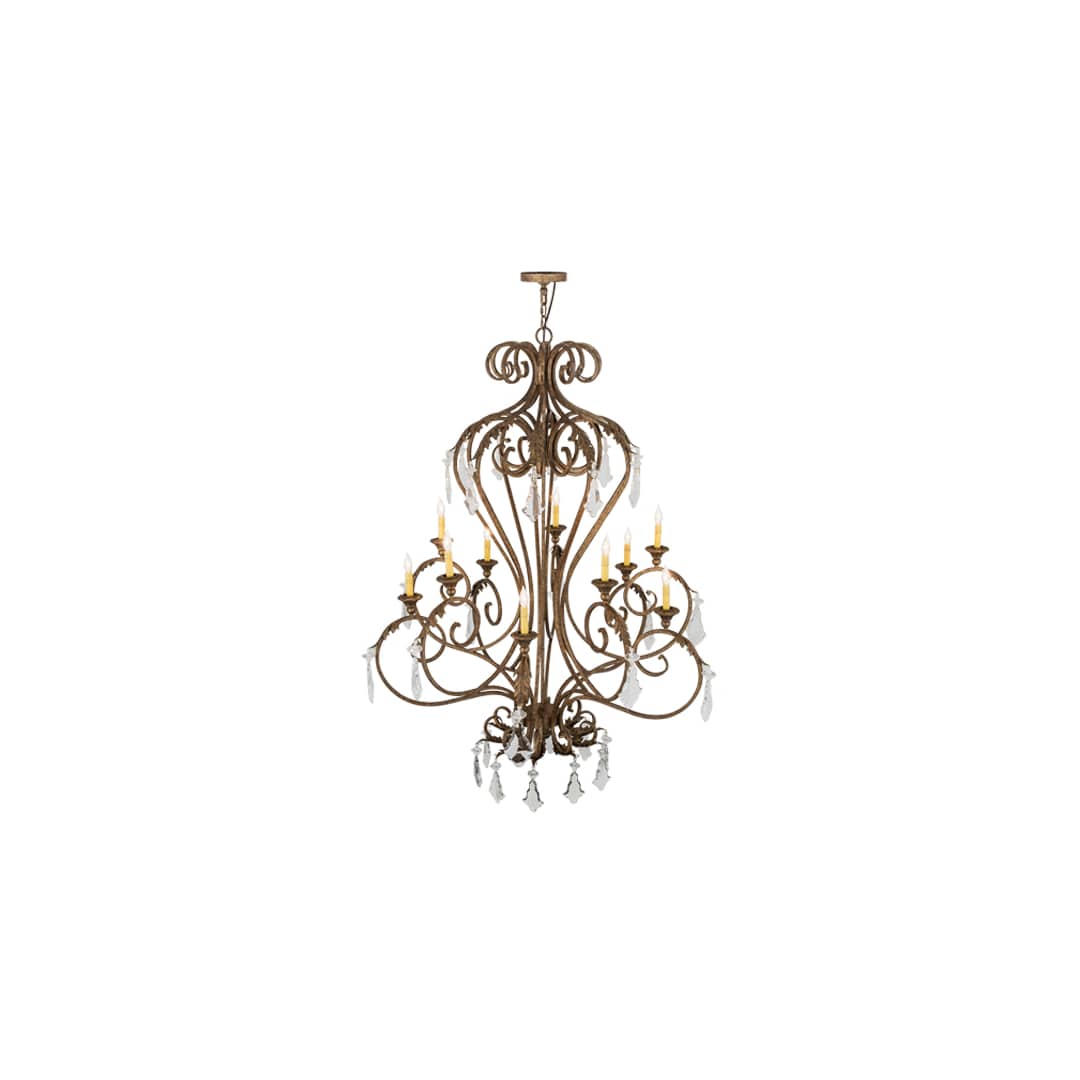 Josephine 10 Light 49" Wide Taper Candle Style Chandelier