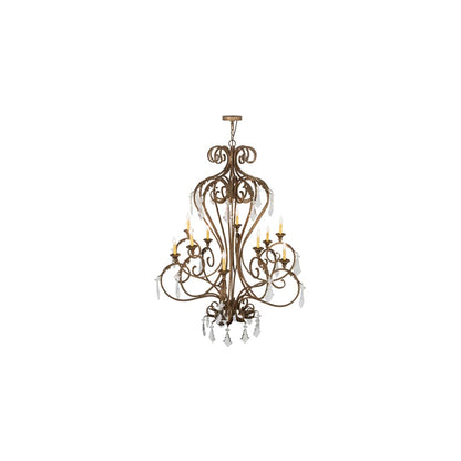 Josephine 10 Light 49" Wide Taper Candle Style Chandelier