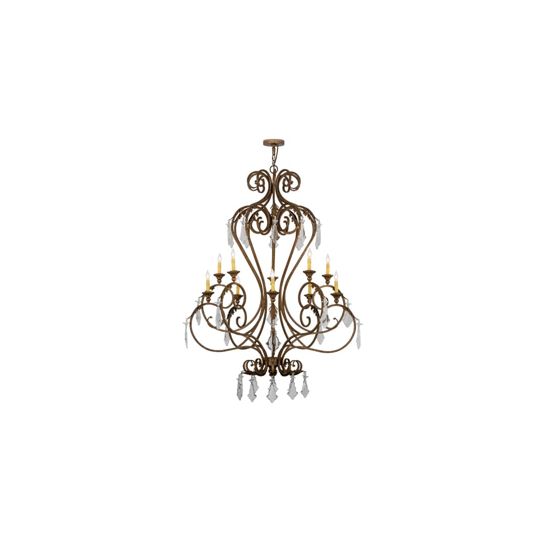 Josephine 10 Light 49" Wide Taper Candle Style Chandelier