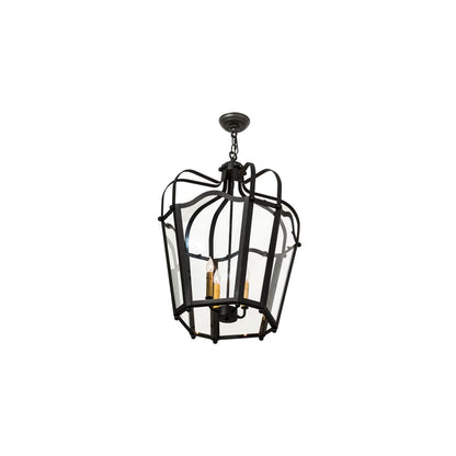 Citadel 4 Light 23" Wide Taper Candle Pendant