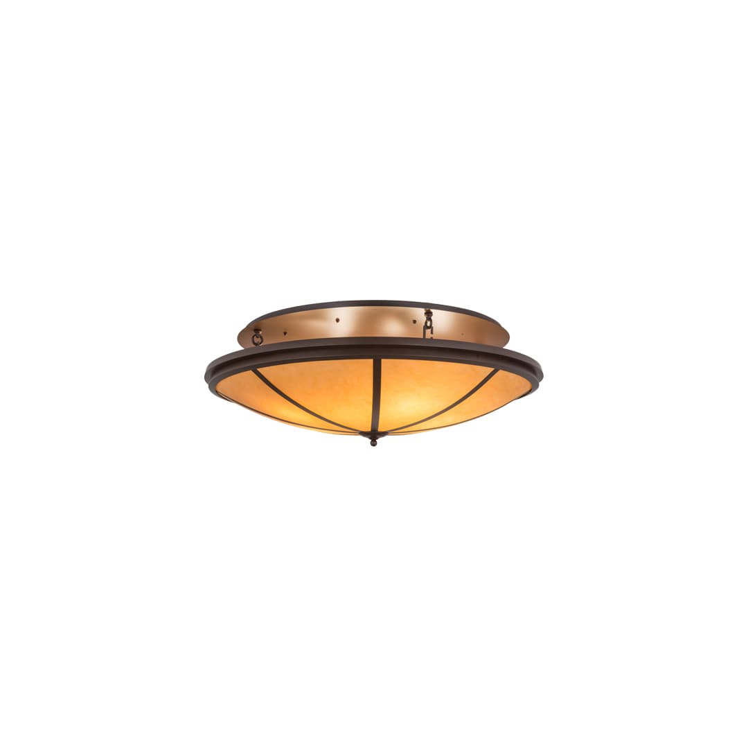 Commerce 8 Light 48" Wide Semi-Flush Bowl Ceiling Fixture - Cafe-Noir Finish