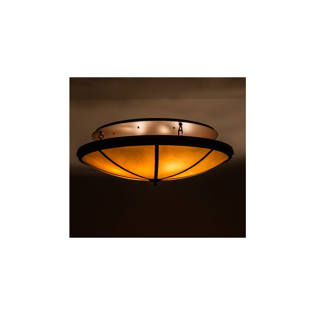 Commerce 8 Light 48" Wide Semi-Flush Bowl Ceiling Fixture - Cafe-Noir Finish