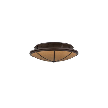 Commerce 8 Light 48" Wide Semi-Flush Bowl Ceiling Fixture - Cafe-Noir Finish