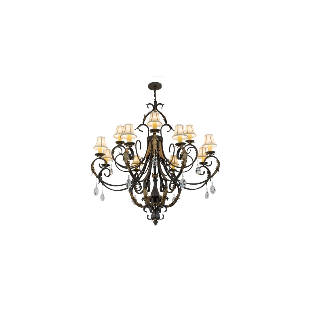 Ingrid 12 Light 54" Wide Crystal Chandelier