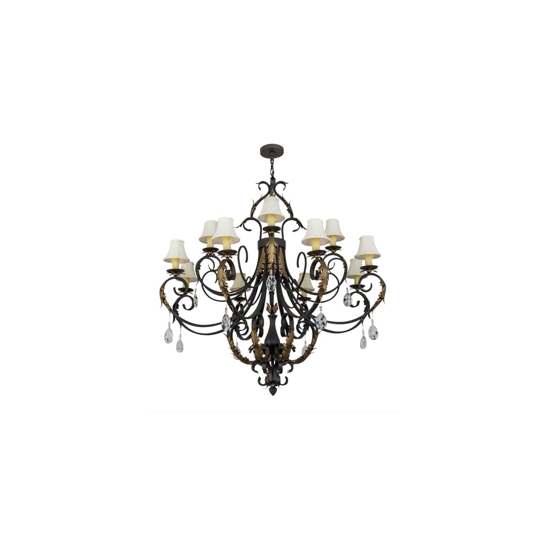 Ingrid 12 Light 54" Wide Crystal Chandelier