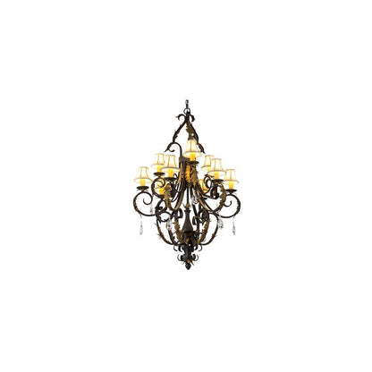 Ingrid 9 Light 36" Wide Crystal Chandelier