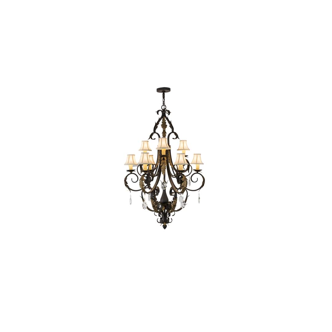 Ingrid 9 Light 36" Wide Crystal Chandelier