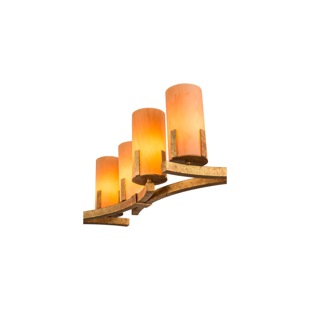 Long Cero 8 Light 16" Wide Linear Chandelier