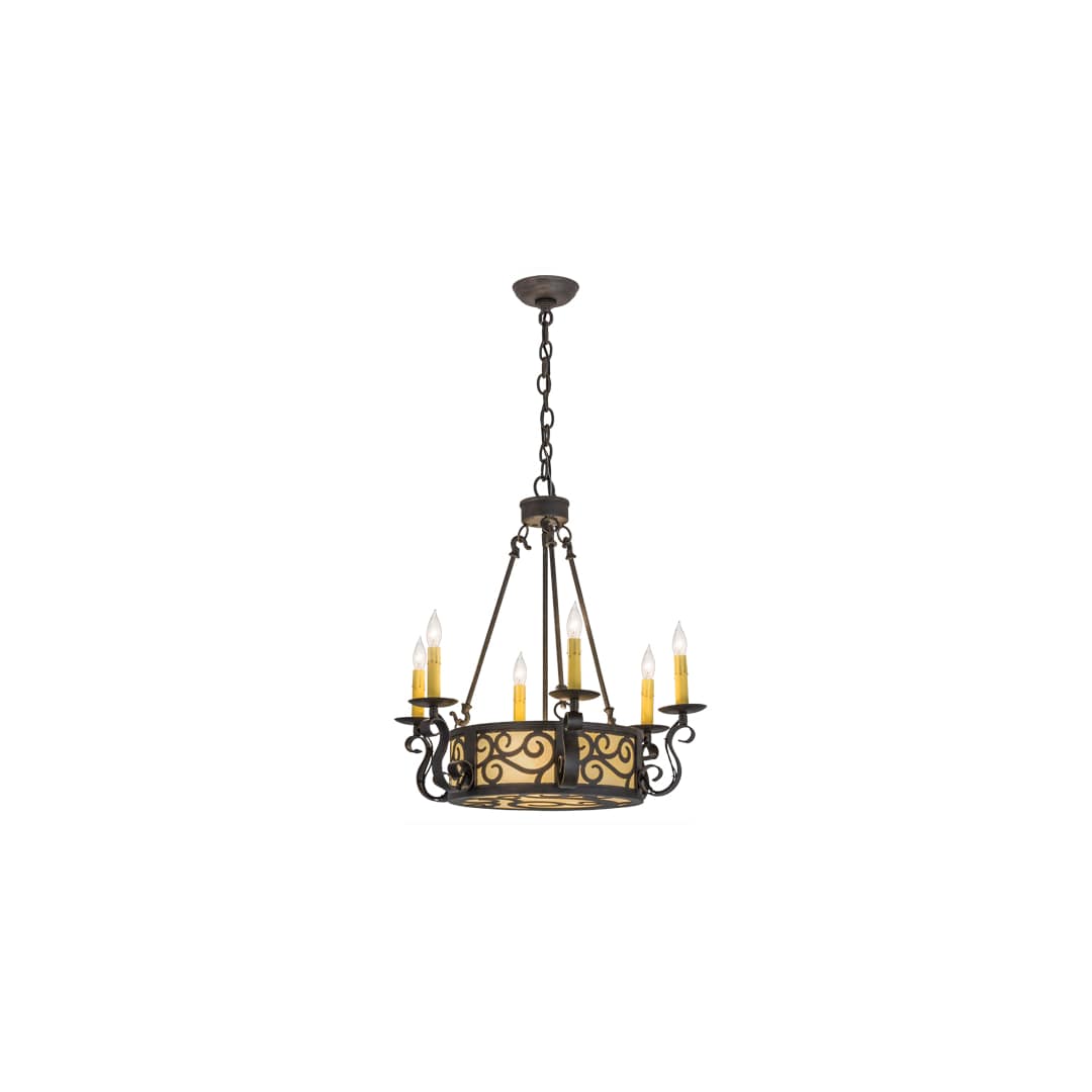 Delano 6 Light 24" Wide Taper Candle Style Chandelier